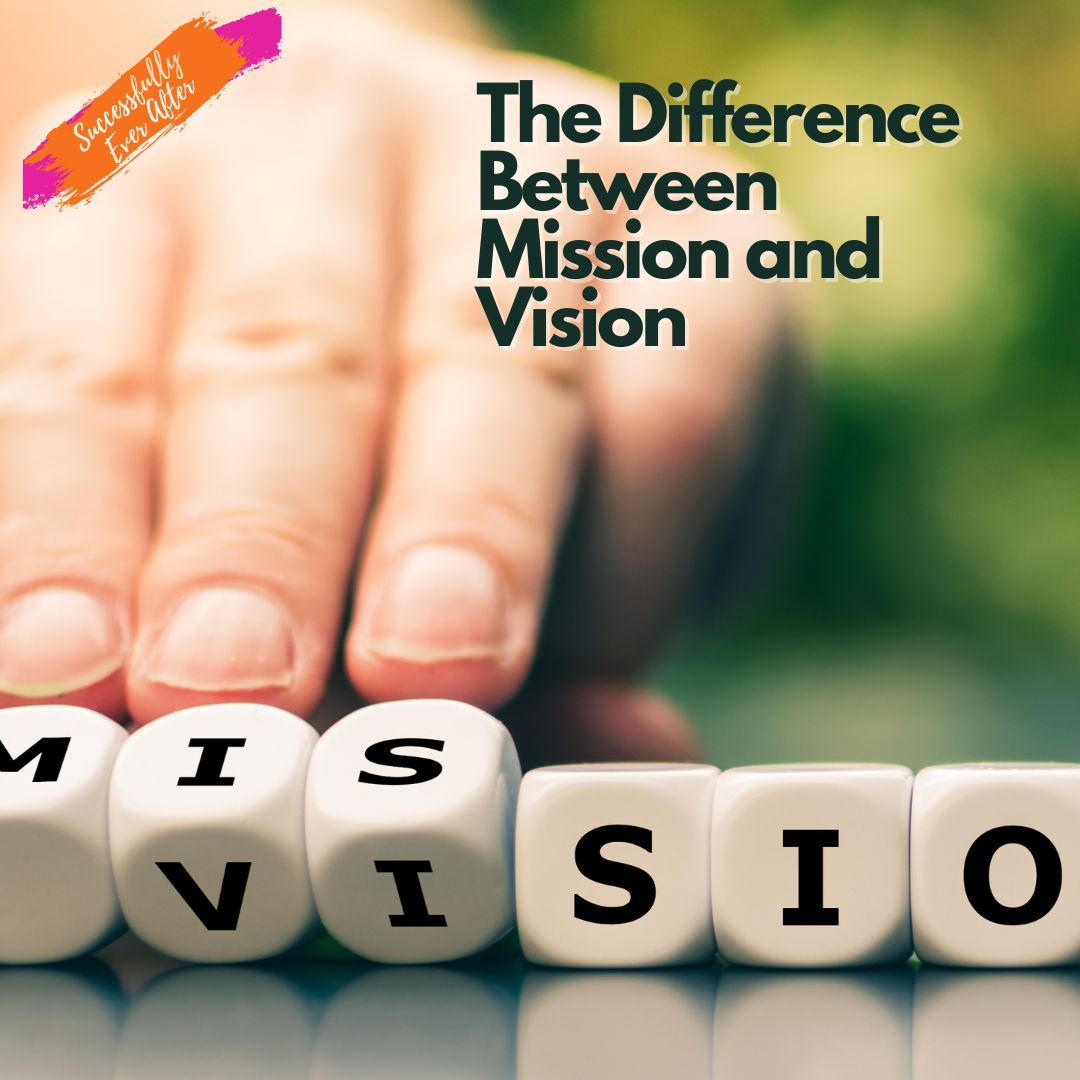Hand on Letter blocks that spelled Mission being changed to vision