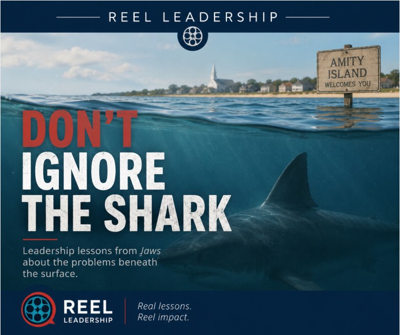 Don't Ignore the Shark - Jaws Themed Blog Image